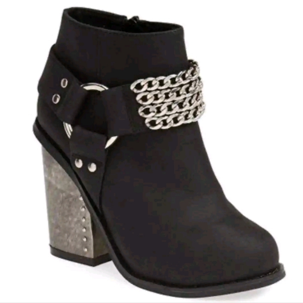 Jeffrey Campbell Motorama Black Booties